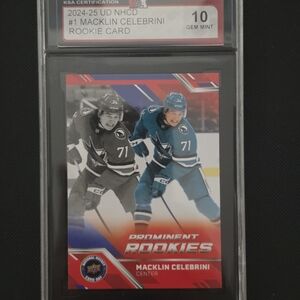 Macklin Celebrini Rookie Card KSA 10